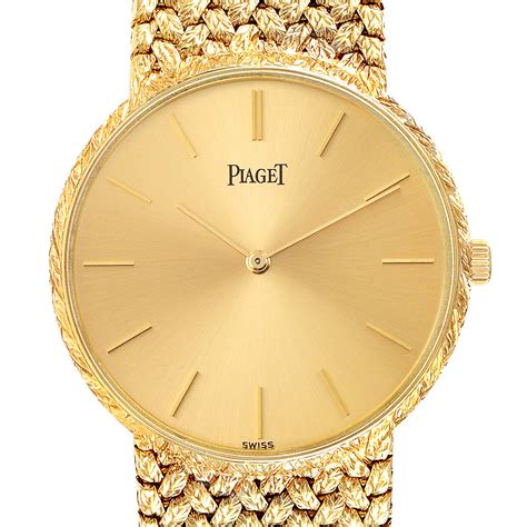 fake gold piaget watches|piaget 18k gold watch.